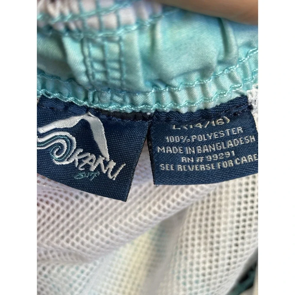 Kanu Youth L(14/16) Colorful‎ Summer Beach Travel Resort Surf Swim Shorts Trunks